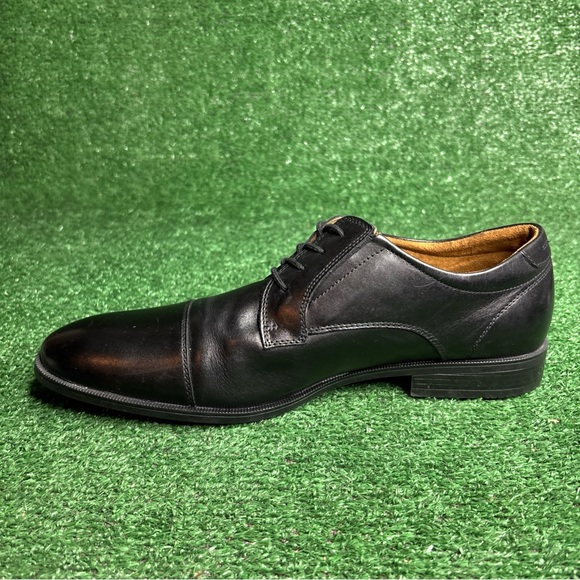 Aldo Black Leather Lace Up Almond Cap Toe Dress Shoes Mens Size 12 - Excellent - Picture 7 of 13